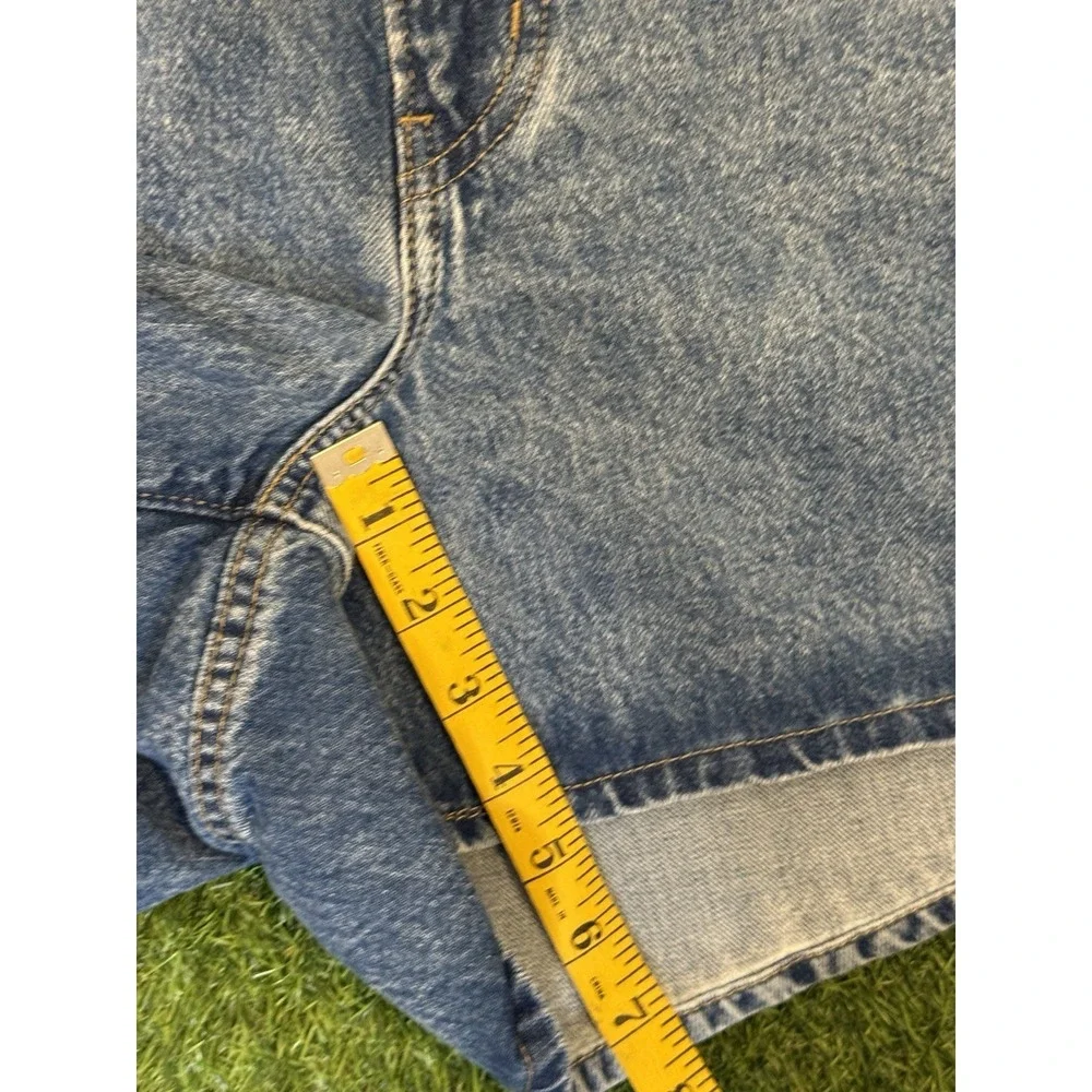 Levis High Waisted Mom Shorts Plus 24W Medium Blue Wash Denim Jean Jorts‎ Cotton
